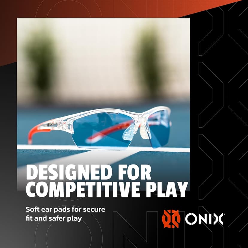ONIX Pickleball Owl Protective Comfortable Secure Soft and NonSlip Eyewear Modern and Lightweight Design