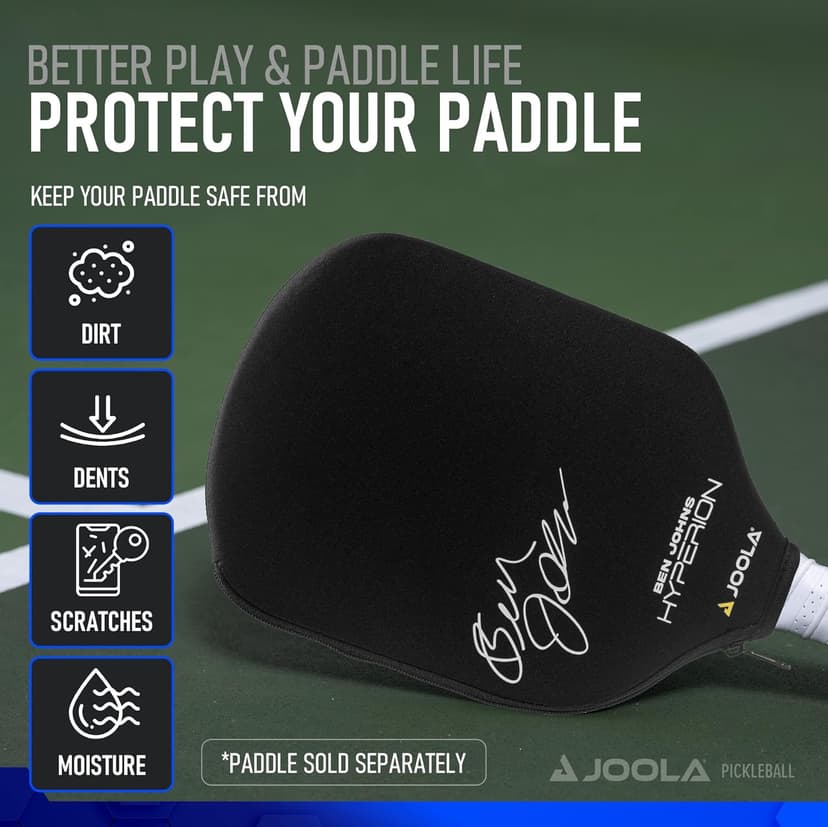 JOOLA Pickleball Paddle Cover - Neoprene Sleeve for JOOLA Paddles - Pickleball Accessory and Gift - Padded Foam Storage Case Protects Pickle Ball Rackets
