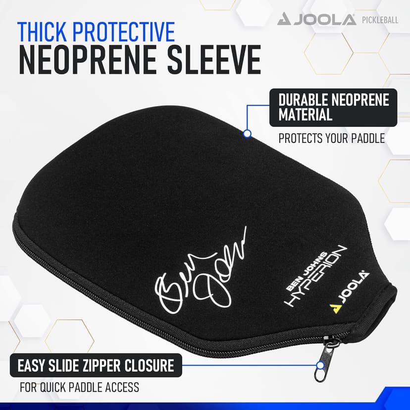 JOOLA Pickleball Paddle Cover - Neoprene Sleeve for JOOLA Paddles - Pickleball Accessory and Gift - Padded Foam Storage Case Protects Pickle Ball Rackets