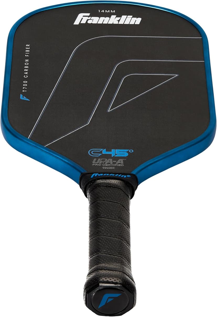 Franklin Sports C45 PRO Pickleball Paddles - Carbon Fiber Series Surface - Official USAP + UPA Approved Pickleball Paddle - 14mm + 16mm Polymer Cores