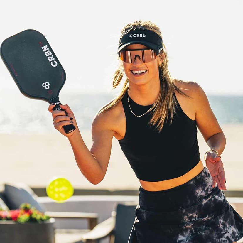 CRBN Pivot Pickleball Glasses for Men & Women - Pickleball Eye Protection - Photochromic Lens Provides Sun & Impact Protection in All Conditions