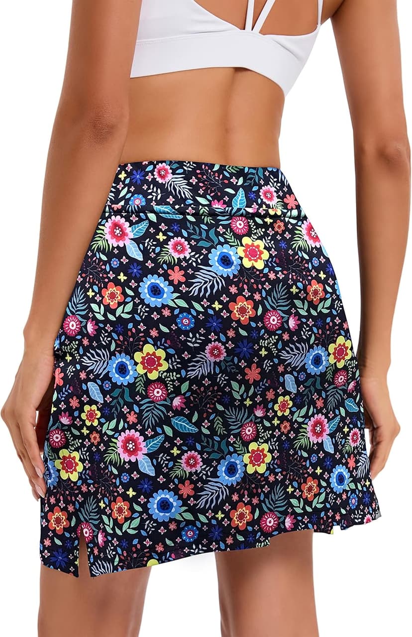 Oyamiki Women's Active Athletic Skort Lightweight Tennis Skirt Perfect for Running Training Sports Golf