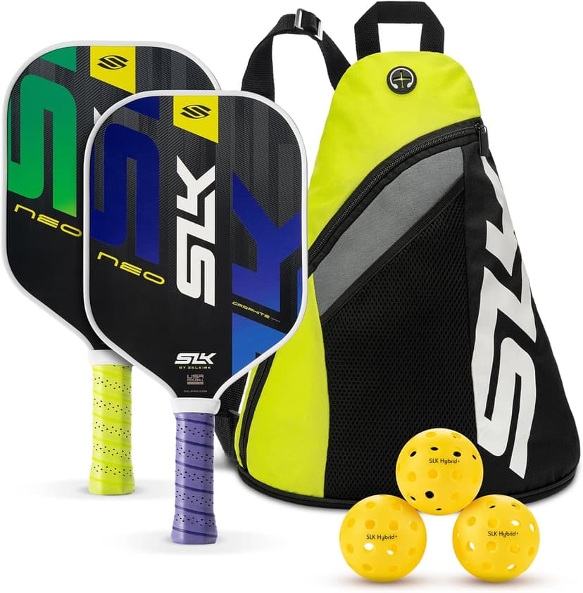 Selkirk Sport Pickleball Paddles Set of 2 | Designed in The USA | Choose The SLK Neo Graphite, SLK Neo Fiberglass Pickleball Set or SLK Atlas Pickleball Bundle