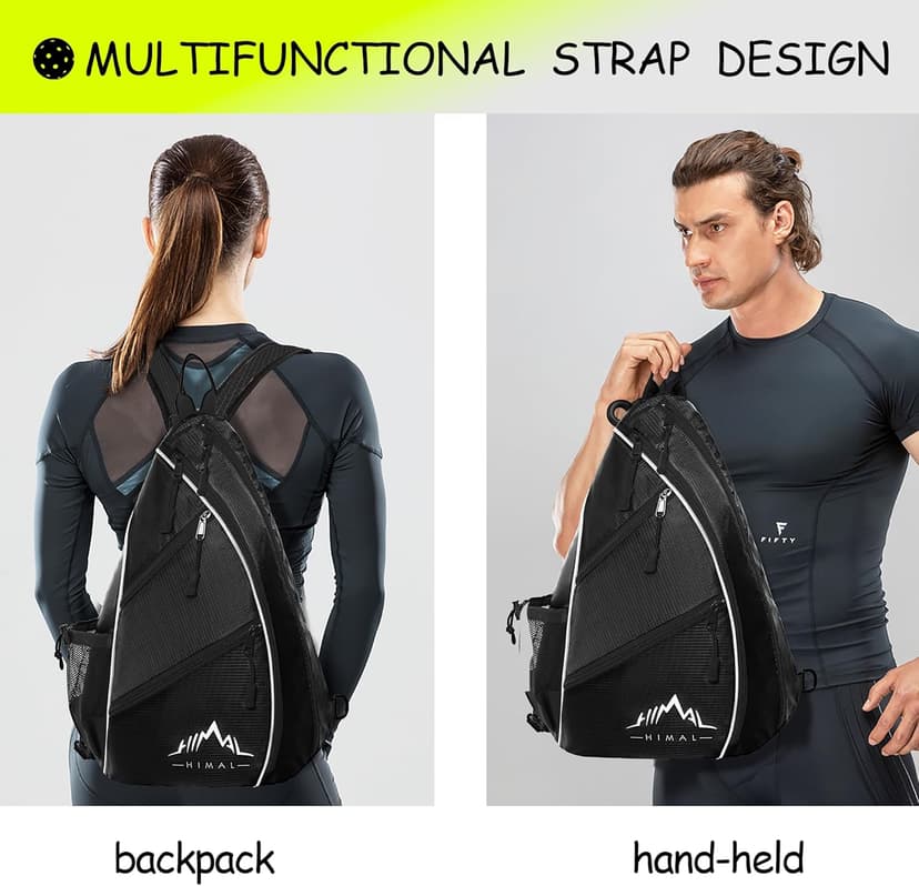 Himal Pickleball Bag Adjustable, Pickleball Backpack with Water Bottle Holder for Men and Women