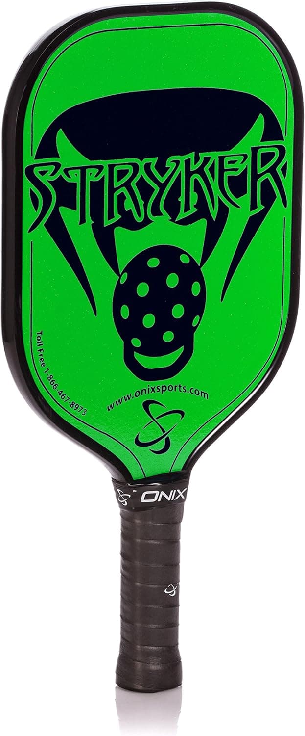 Onix Graphite Stryker Pickleball Paddle Features Oversized, Nomex, Paper Honeycomb Core, and Graphite Face