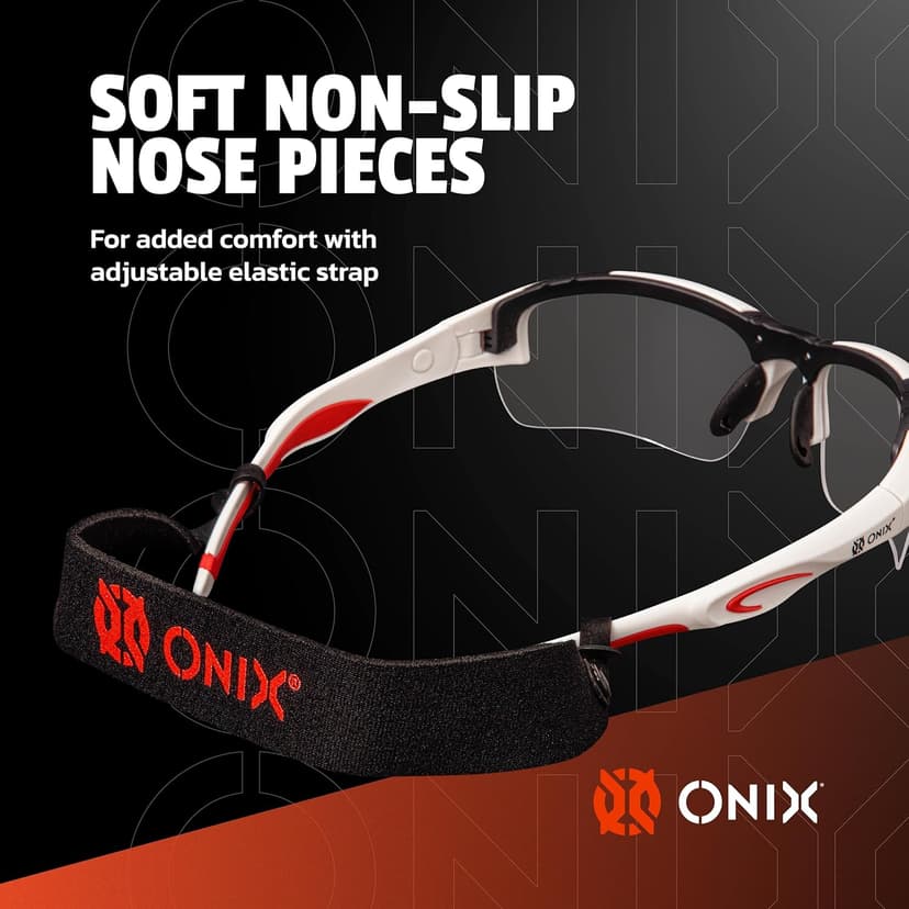 ONIX Pickleball Falcon Eyewear Sun Protection Non-Slip Nose Piece Modern and Lightweight Secure Design