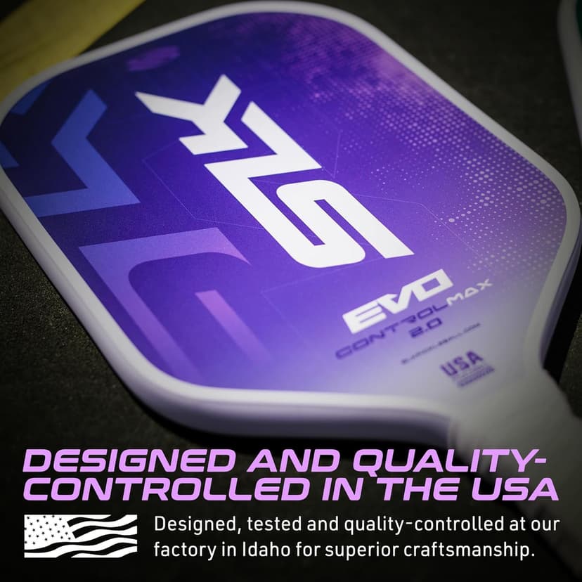 Selkirk Sport SLK Evo Pickleball Paddle | Designed in The USA | Power, Control or Hybrid | Fiberglass & Carbon Fiber with SpinFlex Surface
