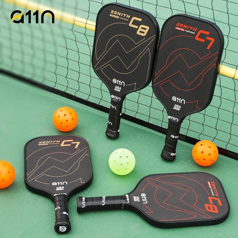 A11N Zenith Pickleball Paddle 16mm | T-700 Carbon Fiber with Foam Injected Walls | Enlarged Sweet Spot | Elongated or Wide Body Shape