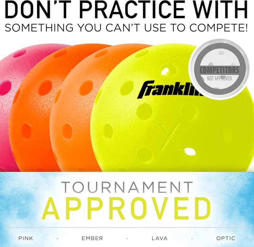 Franklin Sports Complete Half Court Size Pickleball Net Set - Includes 10ft Net, (2) Paddles, and (2) X-40 USA Pickleball Approved Balls