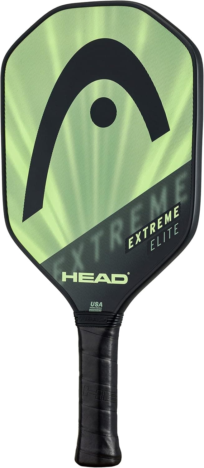 Head Cyber Elite Pickleball Paddle, Fiberglass Surface, Black/White Color, Beginning to Intermediate Levels