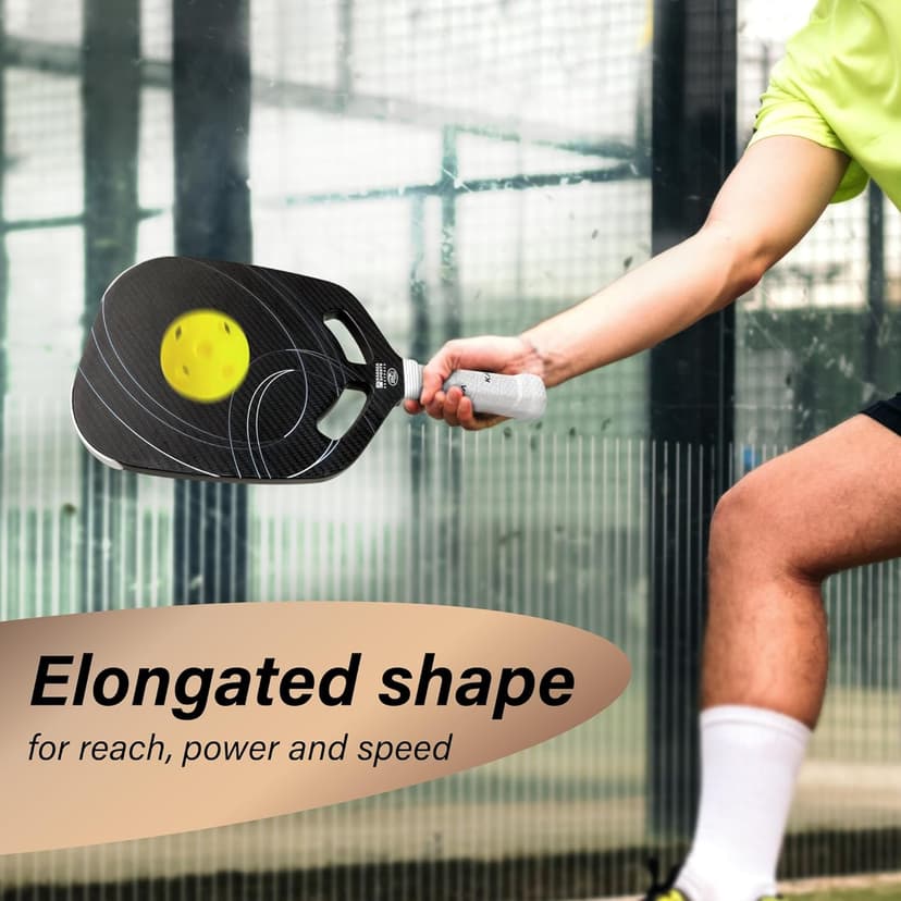 Premium Pickleball Paddle T700 Carbon Fiber, 16mm Thickness, Air Open Throat, Enhanced Spin & Control, Edgeless Design, Durable & USAPA Approved