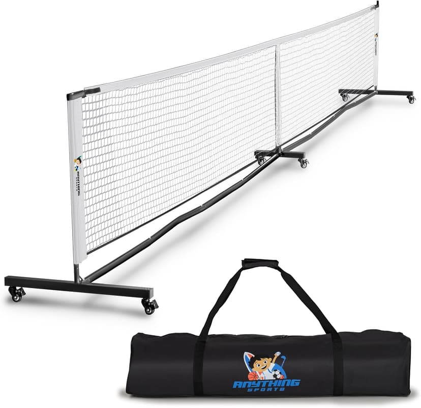 Deluxe Heavy Duty Pickleball Net with Wheels 2.0