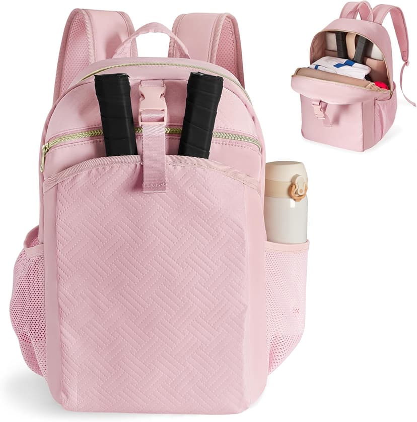 Pickleball Bag Backpack for Women Holds 4 Paddles, Large Pickle Ball Bag Pickleball Paddle Backpack for Men