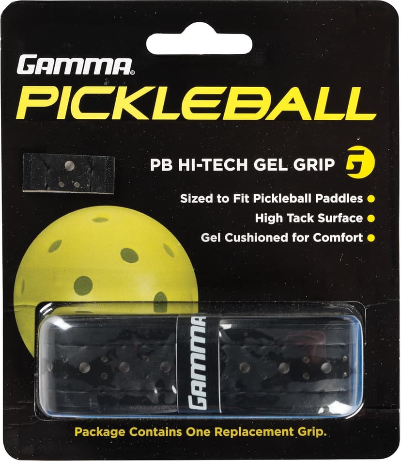 GAMMA Hi-Tech Gel Pickleball Replacement Grip - Tacky, Shock Reducing Grip for Pickleball Paddles, Moisture Absorbing Comfortable Grip