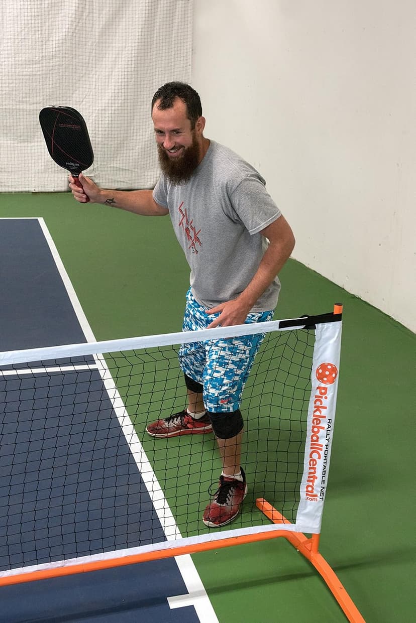 PickleballCentral Rally Pickleball Net, Portable Net System, Indoor/Outdoor, Pickleball Training Aids, Regulation Size, Alloy Steel Frame, Net and Carry Bag