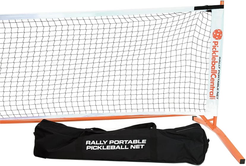 PickleballCentral Rally Pickleball Net, Portable Net System, Indoor/Outdoor, Pickleball Training Aids, Regulation Size, Alloy Steel Frame, Net and Carry Bag