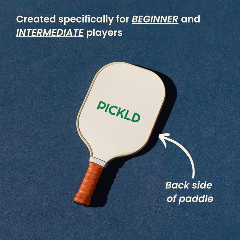 Stylish Premium Pickleball Paddle Racket | Durable Fiberglass Surface | Honeycomb Core | Perfect Addition to a Pickleball Set | Indoor Outdoor Pickle Ball Paddle