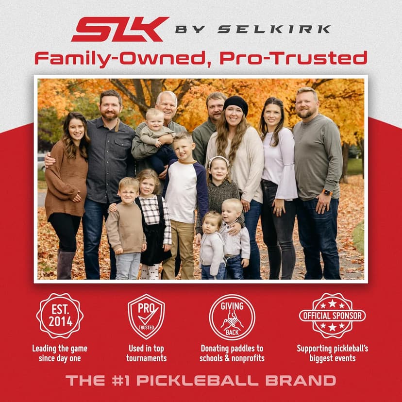 Selkirk Sport SLK Evo Pickleball Paddle | Designed in The USA | Power, Control or Hybrid | Fiberglass & Carbon Fiber with SpinFlex Surface