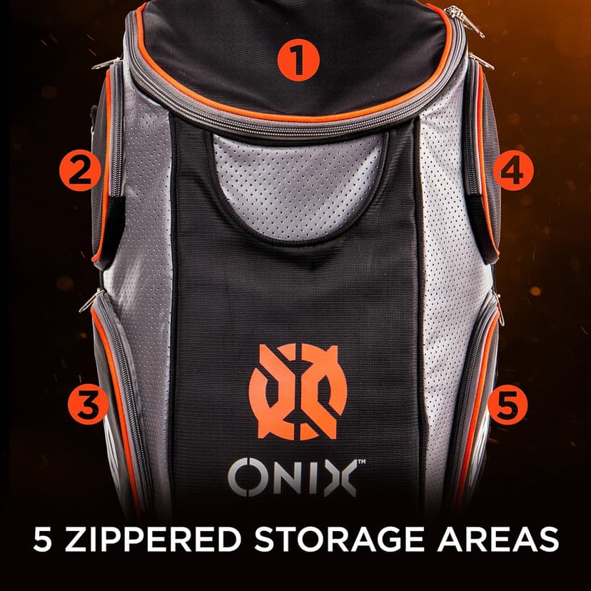 Onix Pickleball Durable Backpack is Designed to Carry Paddles, Balls, Apparel, and Water Bottles
