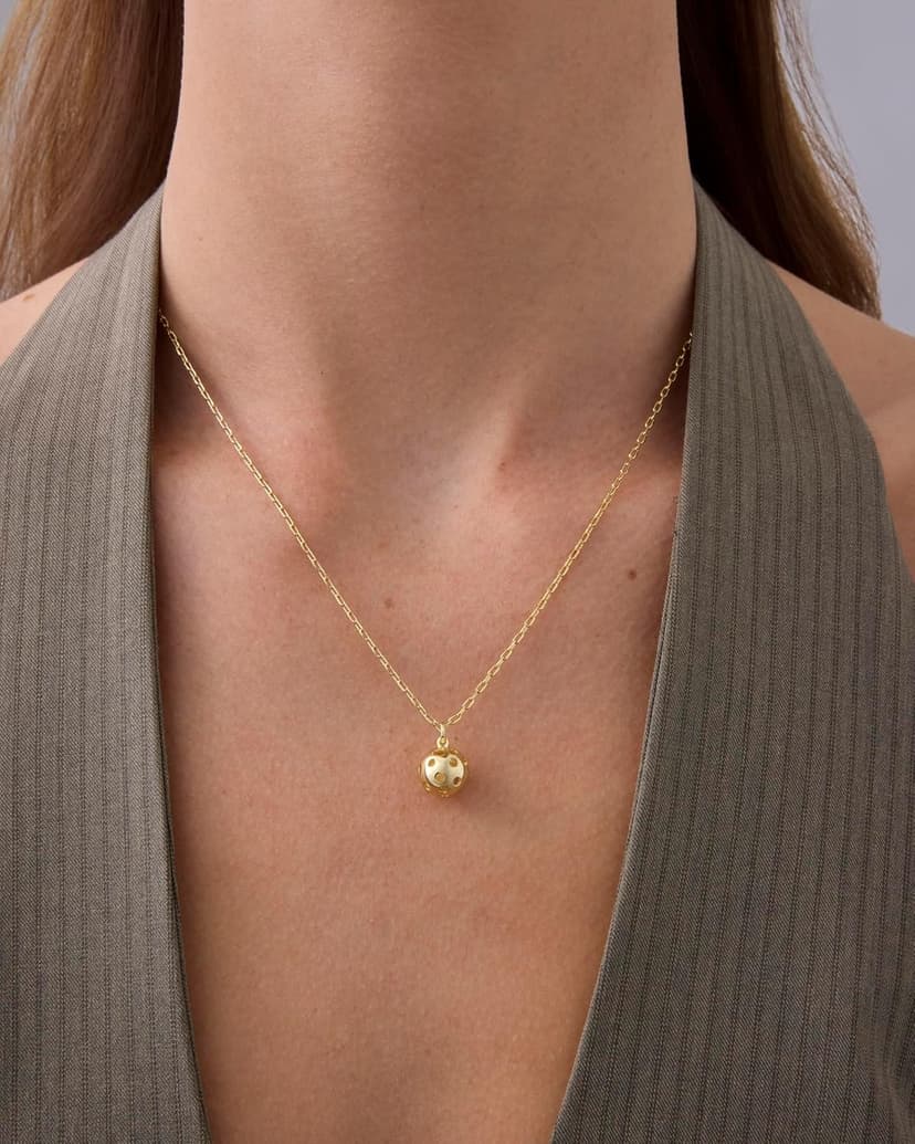 PAVOI 14K Gold Plated Dainty Cubic Zirconia Pendant Necklace for Women | Dot, Elephant, Butterfly, Pineapple, Lock, Knot, Palm Tree, Bow, Smiley Pendant | Layering Chain Necklaces
