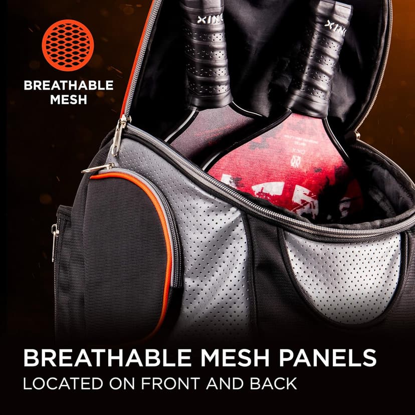 Onix Pickleball Durable Backpack is Designed to Carry Paddles, Balls, Apparel, and Water Bottles