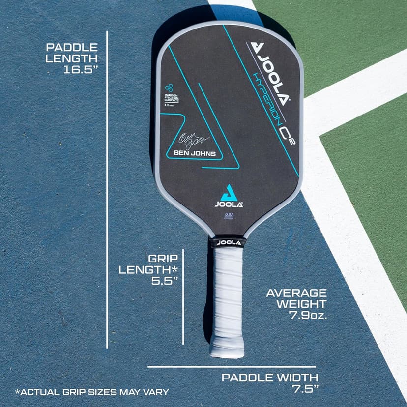 JOOLA Professional Pickleball Paddles – Charged Surface Technology for Power & Feel – Select Perseus or Hyperion Shape – Fully Encased Carbon Fiber – USAP Approved – Well Balanced w/Pop & Control