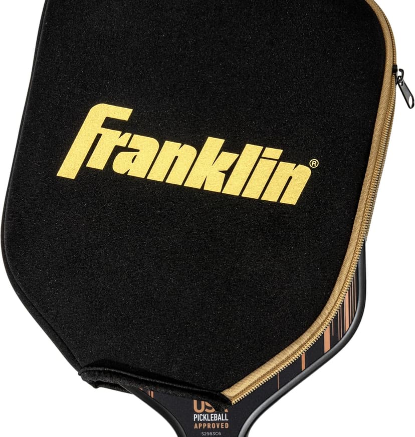 Franklin Sports Pickleball Paddle Cover - Protective Padded Cover with Fence Hook - Universal Size Paddle Case