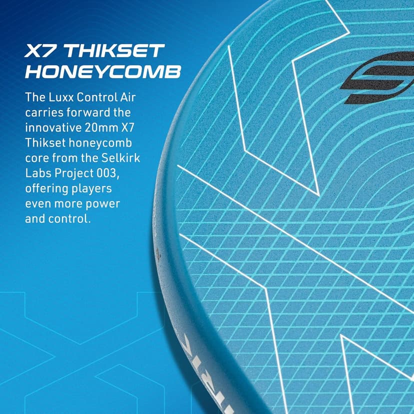 Selkirk Sport LUXX Control Pickleball Paddle | Carbon Fiber Paddle with Polypropylene X7 Core | Designed for Unmatched Control and Added Power