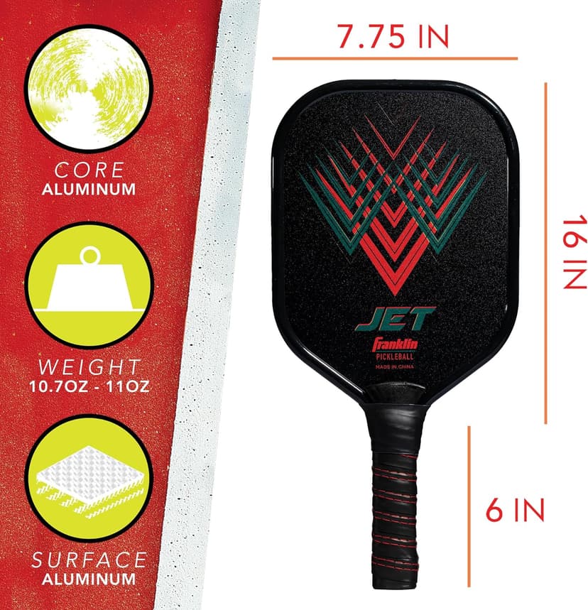 Franklin Sports Beginner Pickleball Sets - 2 + 4 Player Sets - Aluminum Paddles + X-40 Pickleballs - USA Pickleball (USAPA) Approved