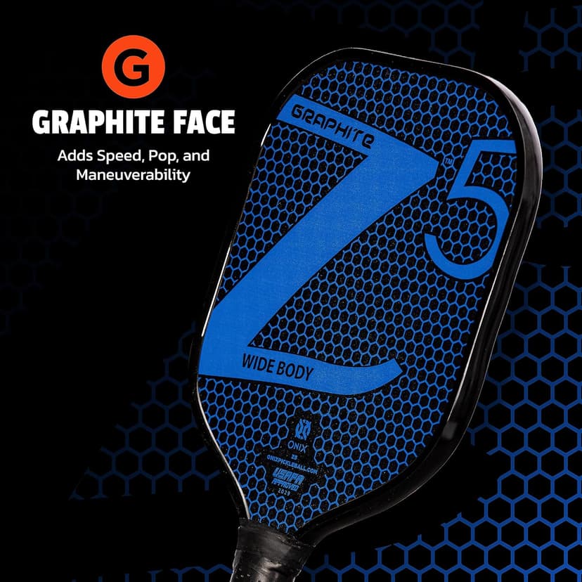 ONIX Graphite MOD Z5 Graphite Carbon Fiber Pickleball Paddles with Cushion Comfort Pickleball Paddle Grip