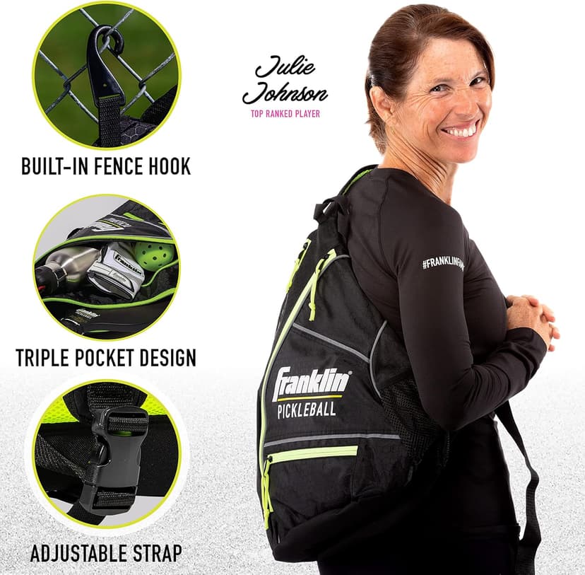 Franklin Sports Pickleball-x Elite Performance Sling Bag