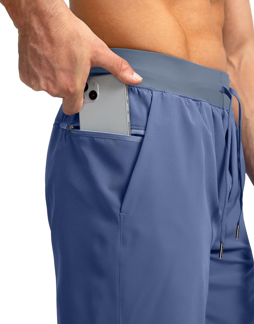 Men's Running Shorts with Zipper Pockets 7"/ 5" / 9" Lightweight Quick Dry Basketball Gym Workout Athletic Shorts for Men