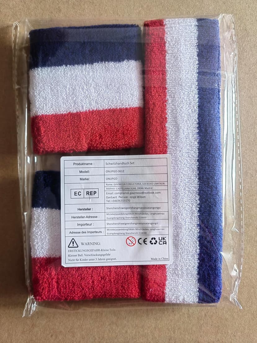 ONUPGO Sweatband Set Sports Headband Wristband Set Sweatbands Terry Cloth Wristband Wrist Sweatband Headbands Moisture Wicking Sweat Absorbing Head Band