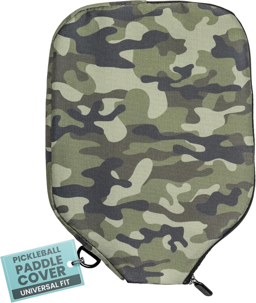 Pickleball Paddle Sleeve | Canvas Cover with Padding and Zipper | Protective Paddle Case for Rackets | Lightweight Pickleball Holder for Storage | Cover Only | Elongated & Standard Size