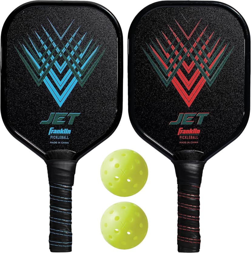 Franklin Sports Beginner Pickleball Sets - 2 + 4 Player Sets - Aluminum Paddles + X-40 Pickleballs - USA Pickleball (USAPA) Approved