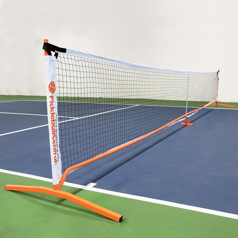 PickleballCentral Rally Pickleball Net, Portable Net System, Indoor/Outdoor, Pickleball Training Aids, Regulation Size, Alloy Steel Frame, Net and Carry Bag