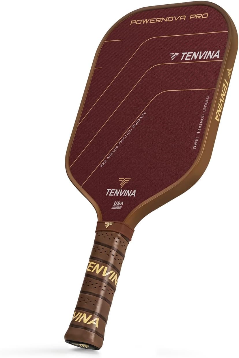 TENVINA Pickleball Paddles, Thermoforming 4-Layer T700SC Friction Carbon Fiber Pickleball Paddle, Professional Pickleball Paddle USAPA Approved with Strong Power and Spin for Athletes