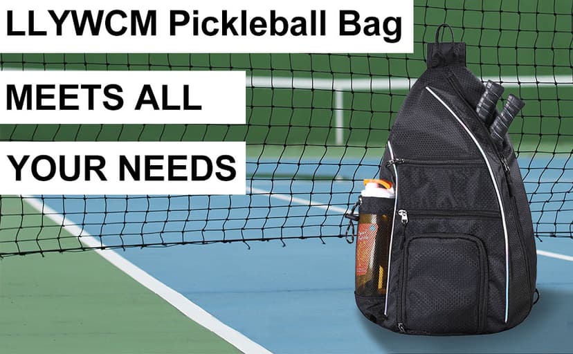 Pickleball Bag - Pickleball Bags for Women Men - Pickleball Backpack - Travel Pickleball Paddle Case, Pickle Ball Bag for Pickleball Paddle Tennis Racket, Protable Pickleball Sling Bag