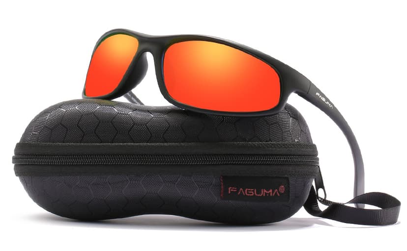 FAGUMA Polarized Sports Sunglasses For Men Cycling Driving Fishing UV400 Protection
