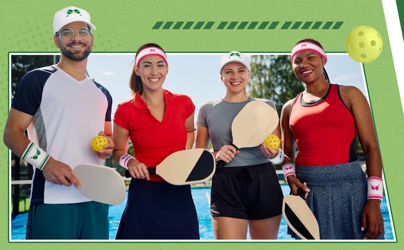 Panitay 4 Pack Funny Dink Ball Lover Gifts Dink Ball Hats Sports Wrist Head Sweatbands and Novelty Socks for Men Women