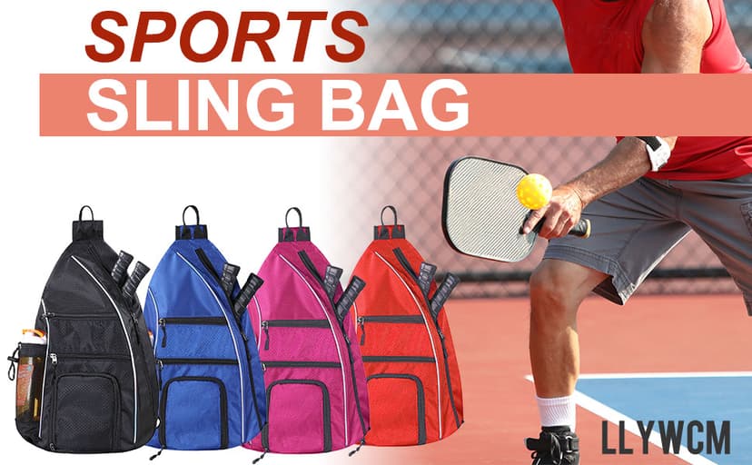 Pickleball Bag - Pickleball Bags for Women Men - Pickleball Backpack - Travel Pickleball Paddle Case, Pickle Ball Bag for Pickleball Paddle Tennis Racket, Protable Pickleball Sling Bag