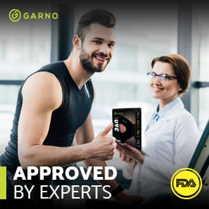 GARNO Knee Brace for Pain Relief by Meniscus Tear, MCL, Arthritis, ACL, Osgood Schlatter, Compression Patellar Tendon Support Strap for Working Out, Running, Weightlifting; Men, Women; (Large Size)
