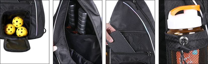 Pickleball Bag - Pickleball Bags for Women Men - Pickleball Backpack - Travel Pickleball Paddle Case, Pickle Ball Bag for Pickleball Paddle Tennis Racket, Protable Pickleball Sling Bag