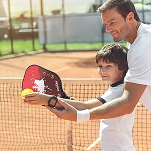 XS XSPAK Pickleball Paddles Sets, USAPA Graphite Face/Carbon Fiber and Polypropylene Honeycomb Core, Anti-Slip Sweat-Absorbing Soft Cushion Grip, Pickleball Set of 2 with 2-4 Balls and 1 Bag/Backpack