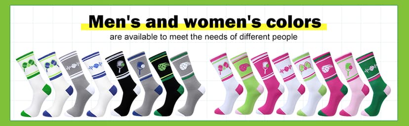 Cuffbow 8 Pairs Dink Ball Socks Performance Novelty Athletic Socks Sports Gift for Dink Ball Lovers Women Men