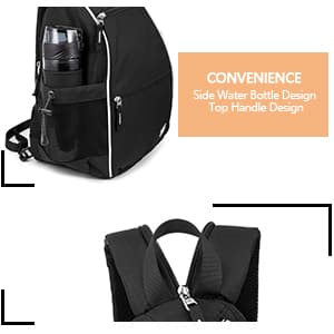 Sucipi Pickleball Bag Pickleball Backpack for Women Men Pickleball Paddle Backpack Reversible Pickleball Paddle Bag Pickleball Rackets Bags for Ladies