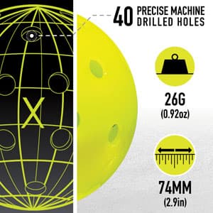 Franklin Sports Complete Half Court Size Pickleball Net Set - Includes 10ft Net, (2) Paddles, and (2) X-40 USA Pickleball Approved Balls