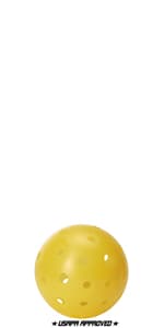 TOURNA Strike Outdoor Pickleballs (12 Pack) - USAPA Approved, Optic Yellow (PIKL-12-OY-O)