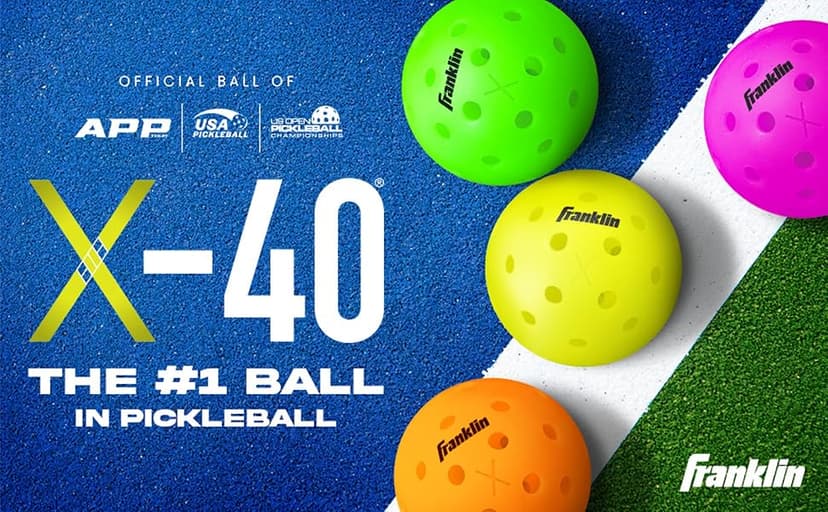 Franklin Sports X-40 Outdoor Pickleballs - Official Ball of USA Pickleball, APP Tour + Pickleball US Open - 3 Packs, 12 Packs, 36 Pickleball Buckets, 50, 100 + 400 Bulk Packs of Regulation Pickleballs