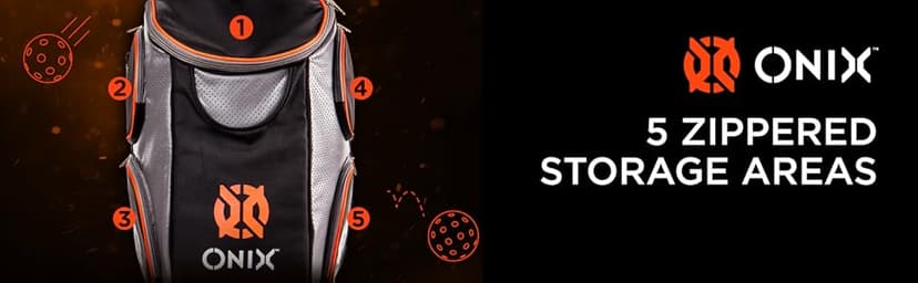 Onix Pickleball Durable Backpack is Designed to Carry Paddles, Balls, Apparel, and Water Bottles